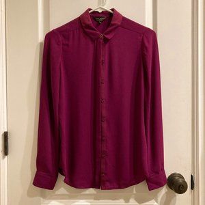 Ted Baker Women's Long Sleeve Top - Fuchsia Size 0